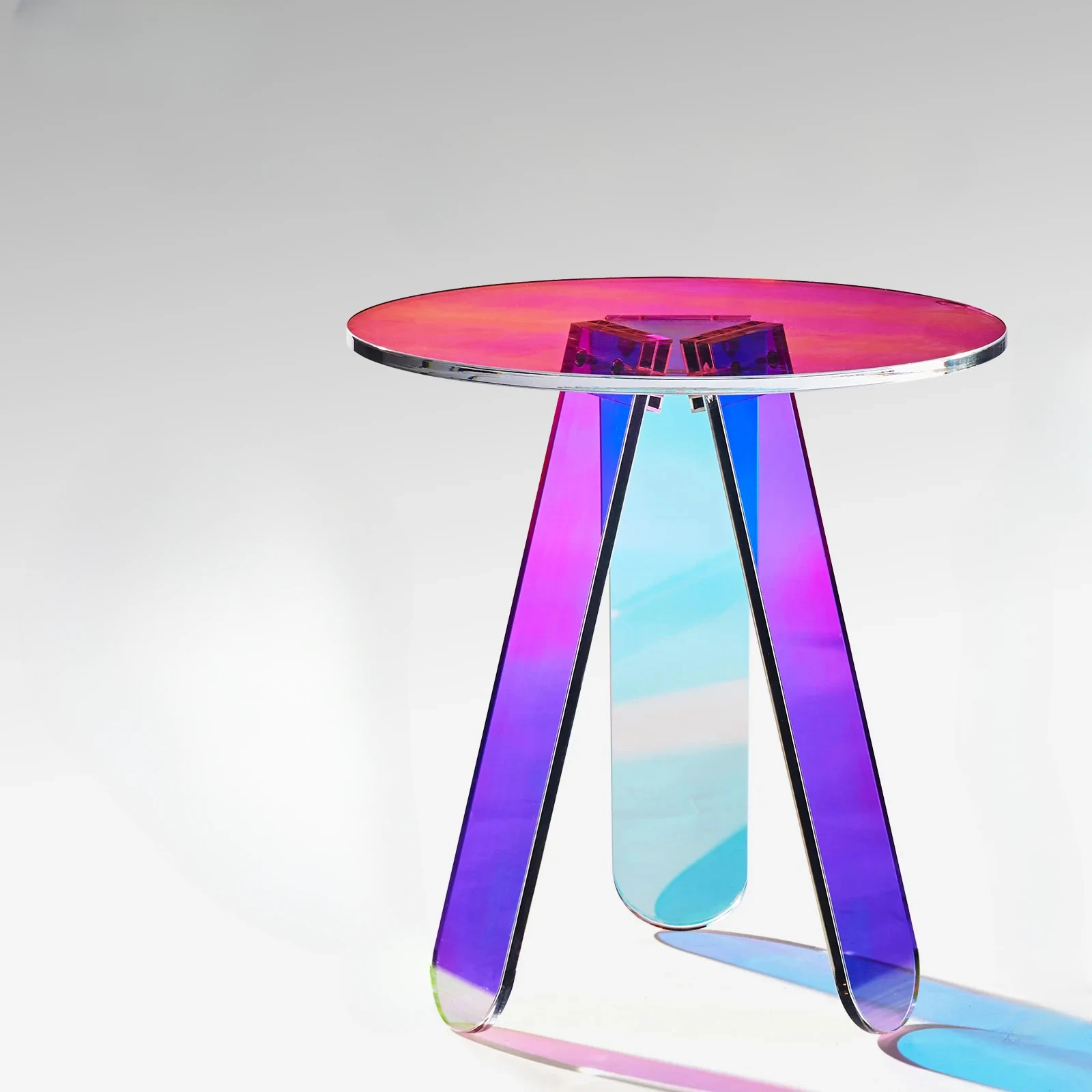 Iridescent Acrylic Table