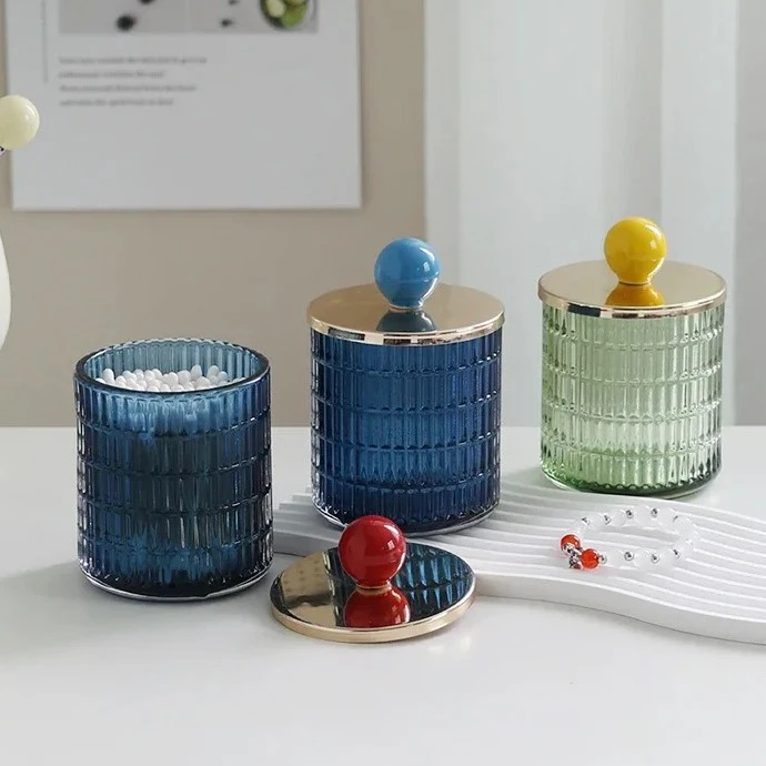 Decorative Glass Storage Jar
