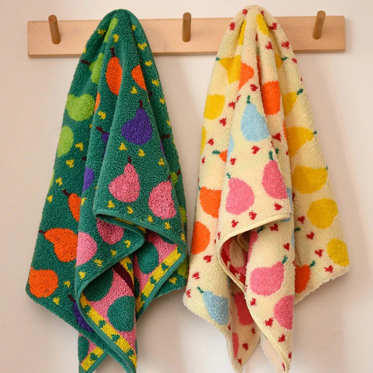 Colorful Pear Face Towel