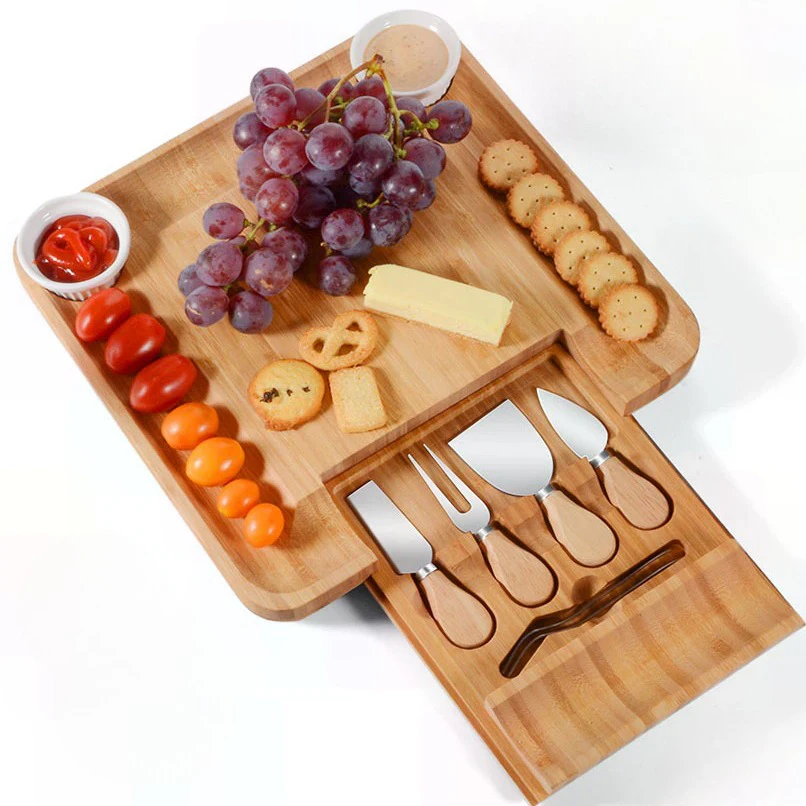 Wooden Cheese Board Set