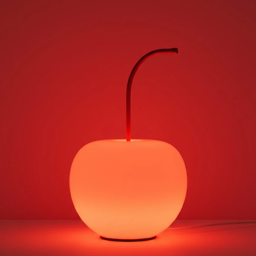 Glass Cherry Lamp