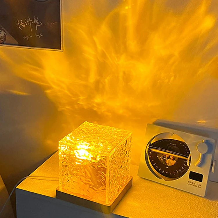 Water Ripple Cube Lamp