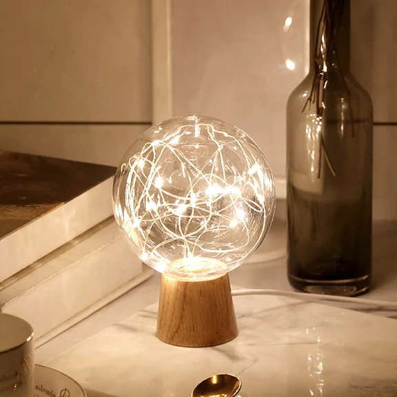 Fairy Light Globe Lamp