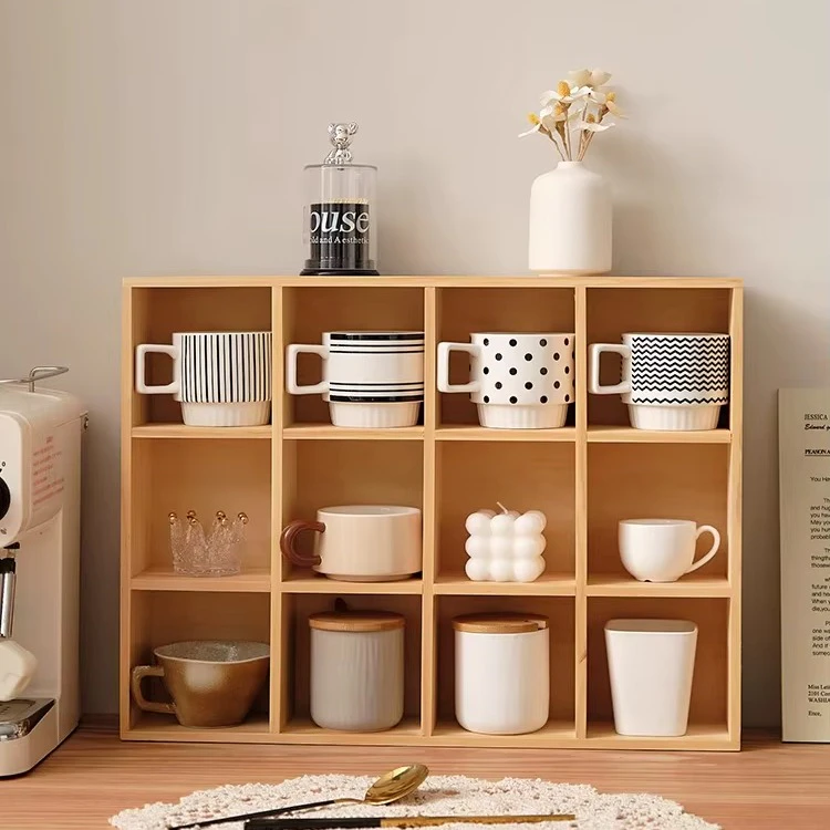 Wooden Grid Storage