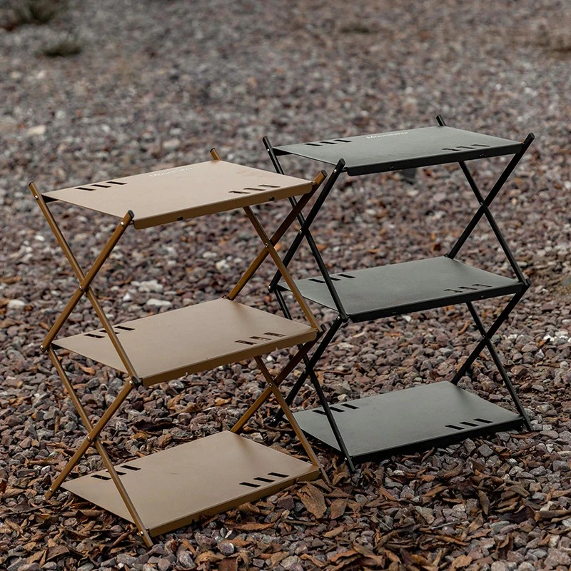 Folding Tiered Shelf