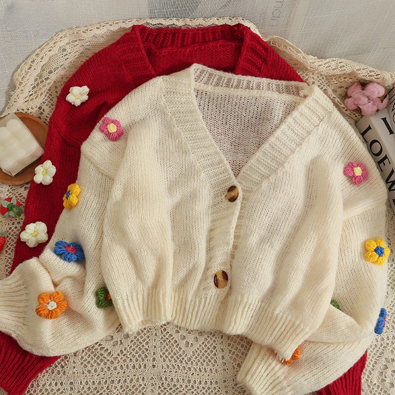 3D Flower Cardigan