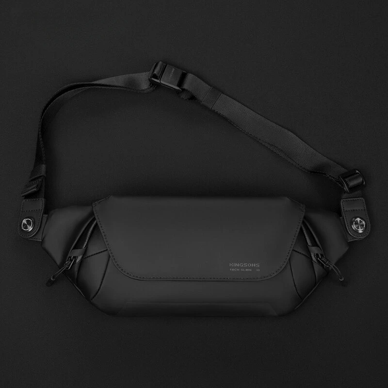 Matte Black Crossbody Bag
