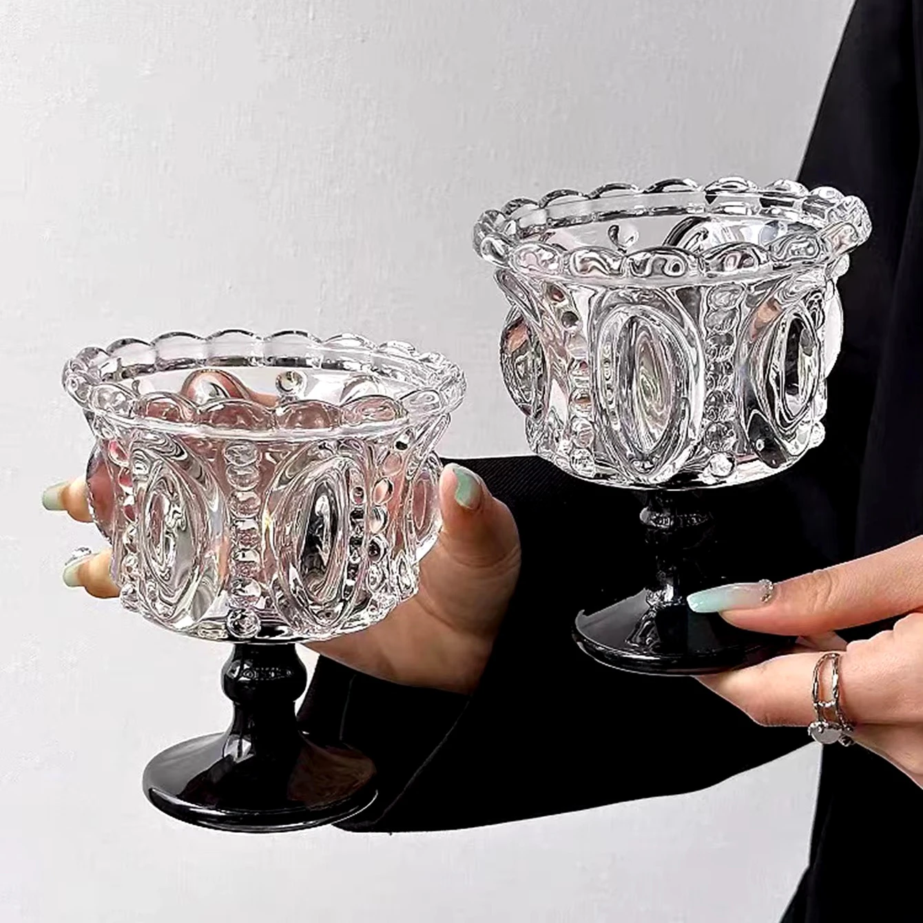 Vintage Embossed Glass