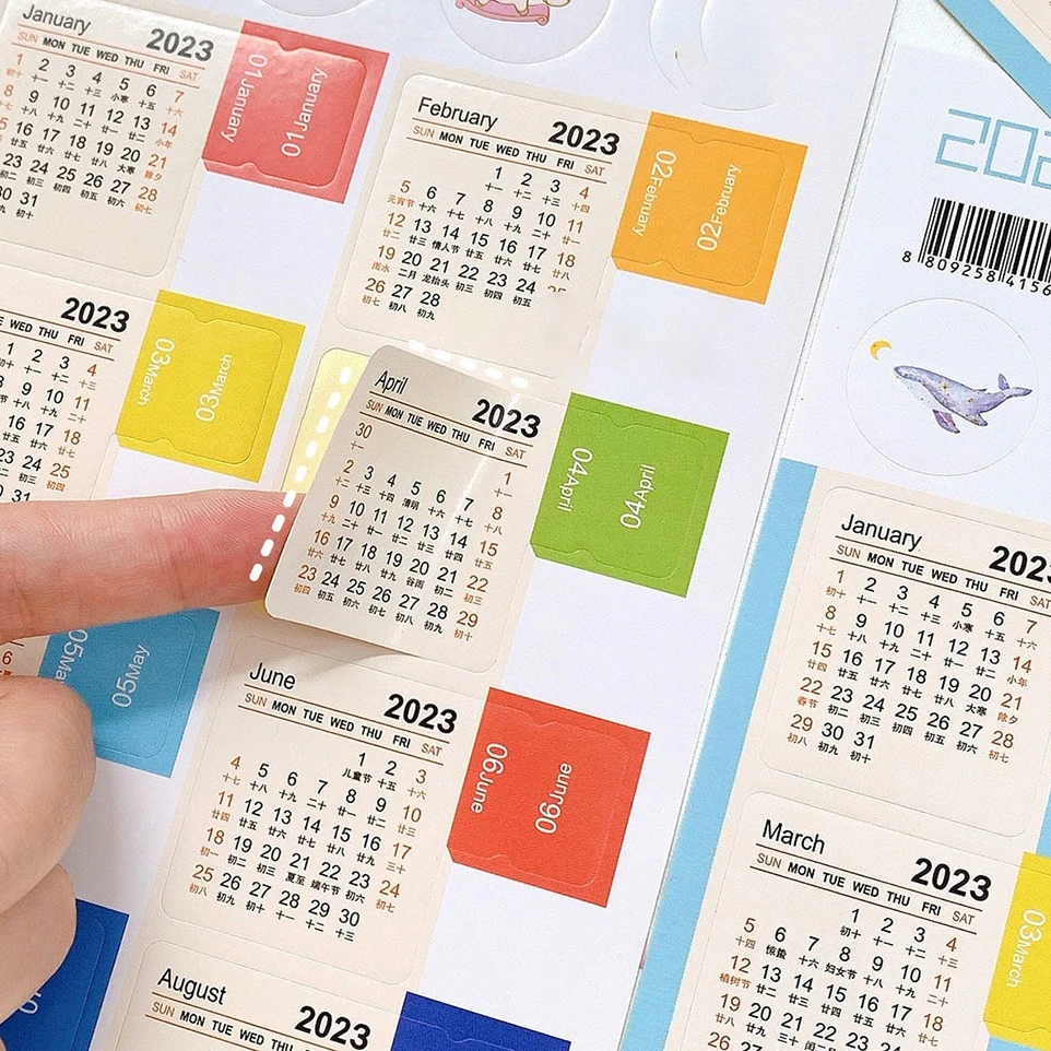 2023 Calendar Stickers