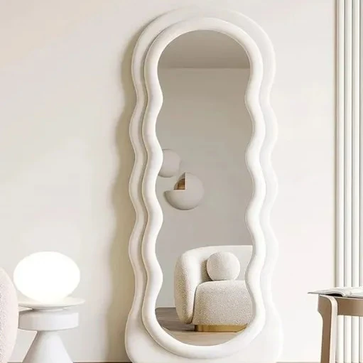 Wavy Standing Mirror