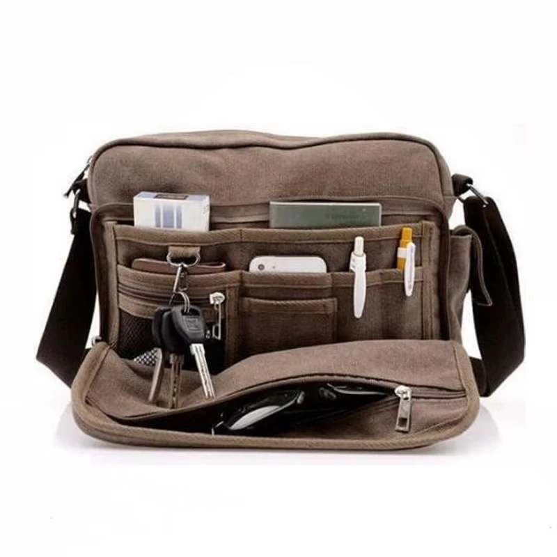 Vintage Canvas Messenger