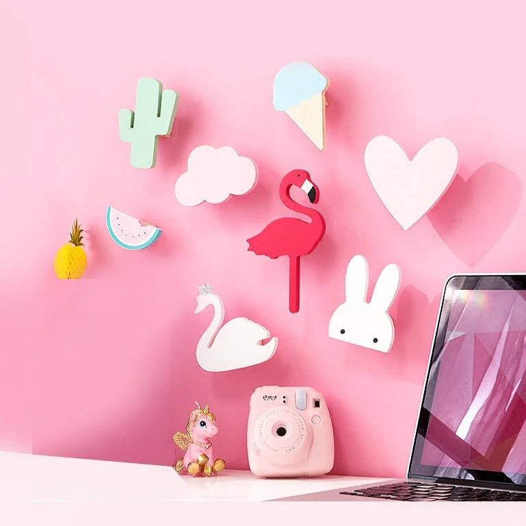 Wooden Character Kids Clothes Hook