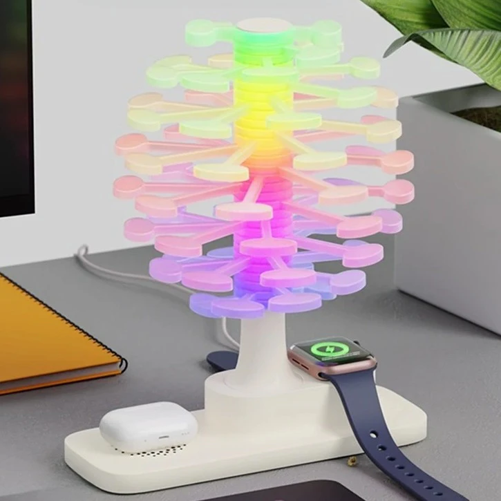 Spinning Spiral LED Lamp
