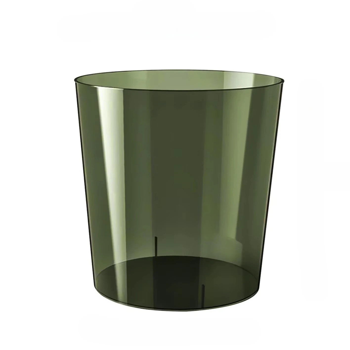 Clear Round Dustbin