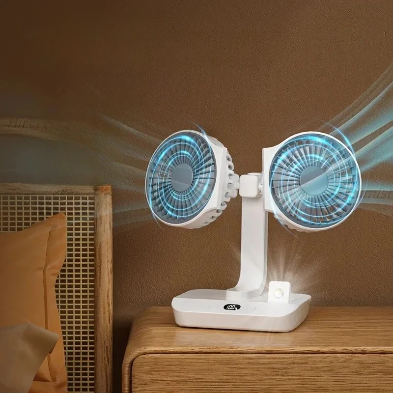 Double Head Desk Fan