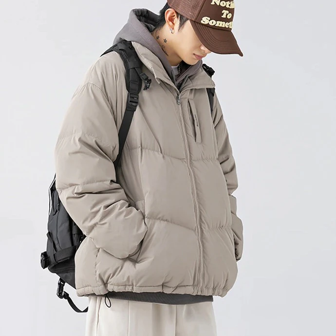 Block Color Puffer Coat