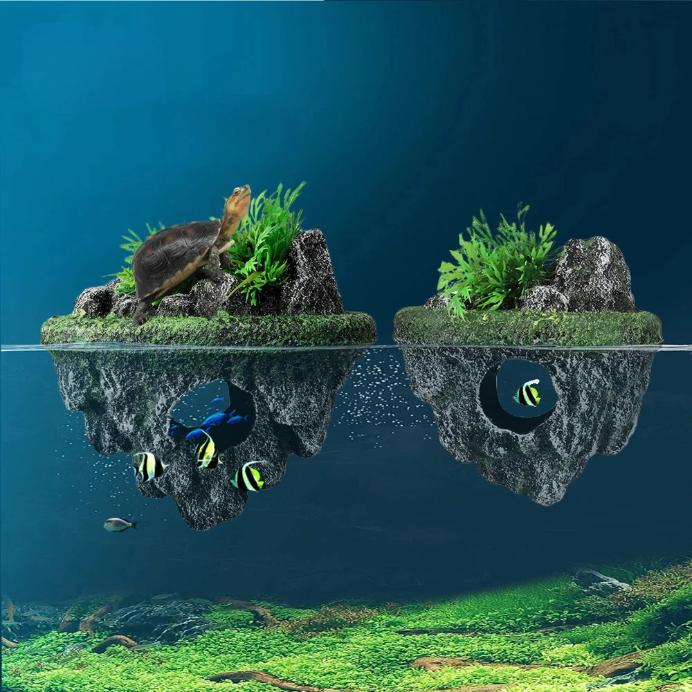Floating Island Tank Decor