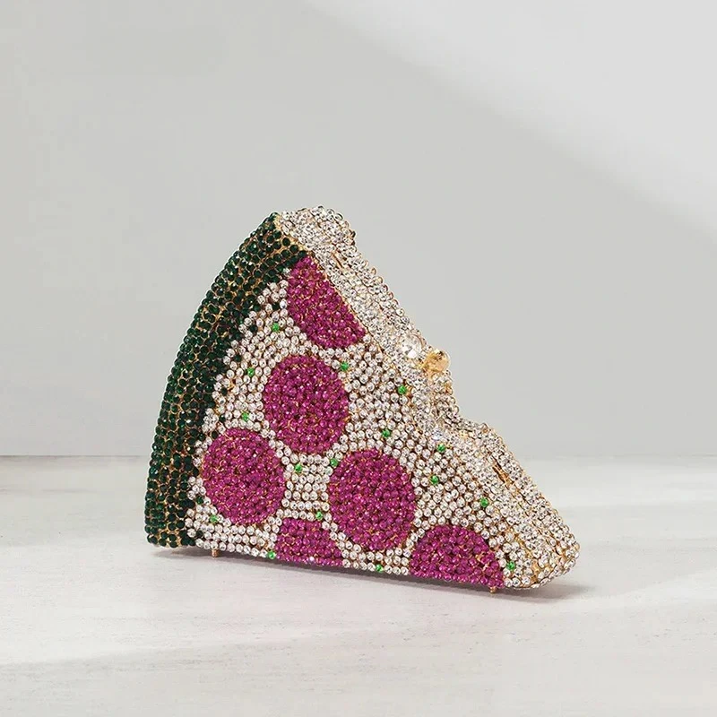 Rhinestone Pizza Clutch