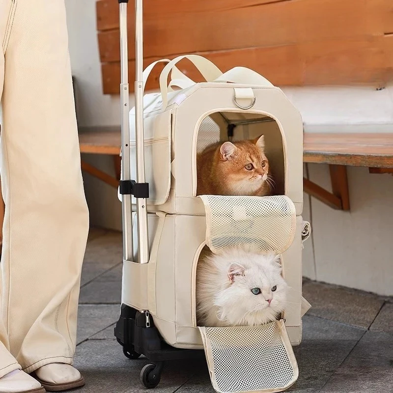 Dual Compartment Cat Trolley