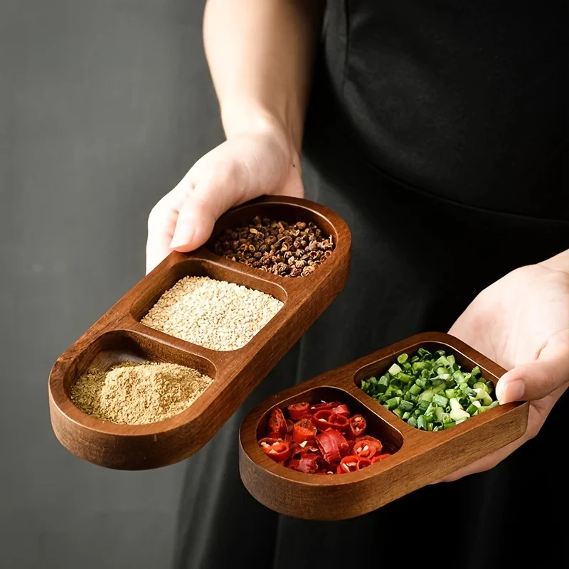 Divided Wood Tray