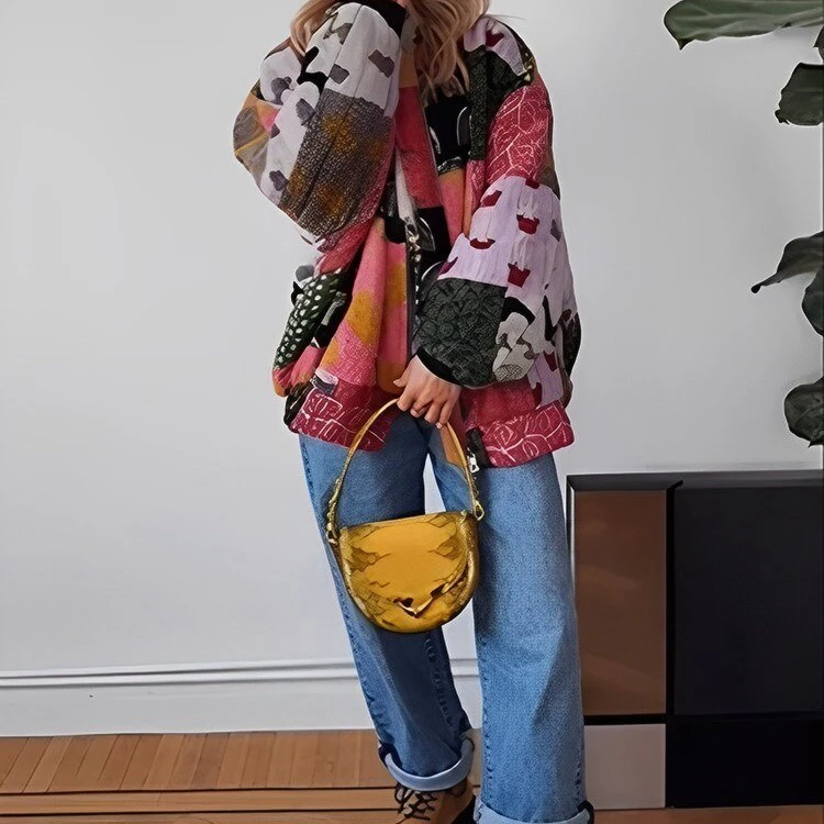 Contrast Patchwork Jacket