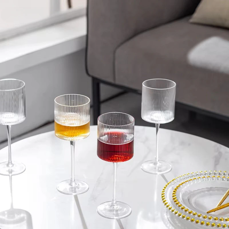 Vertical Line Cocktail Glasses