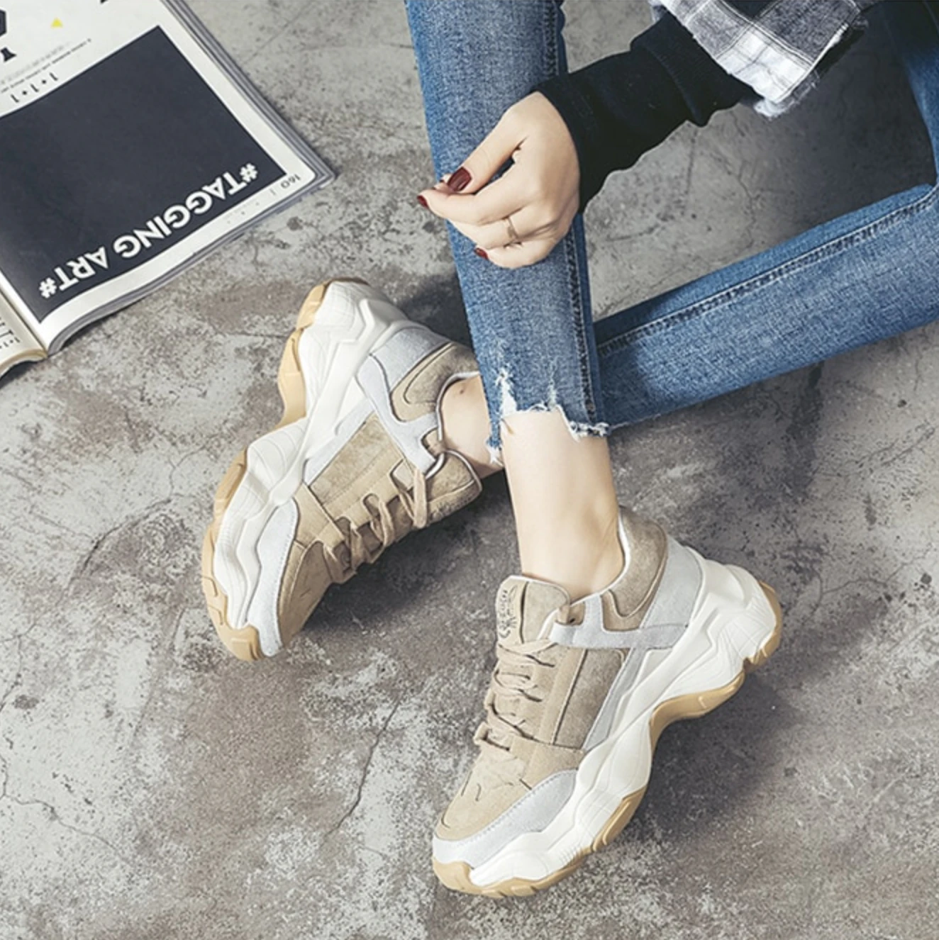 Girls Chunky Trainers