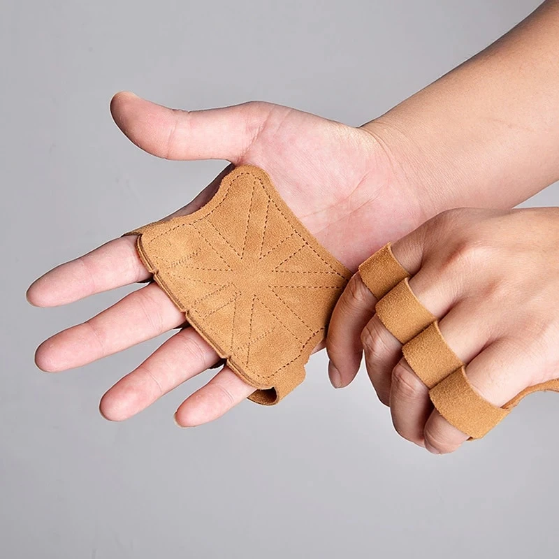 Leather Weight Lifting Gloves
