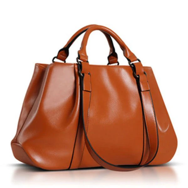 Women Classic Genuine Leather Tote Bag