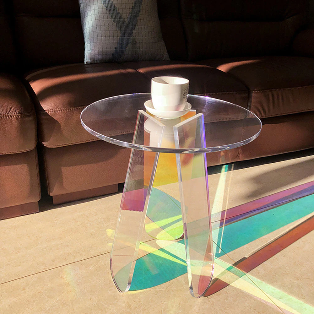 Transparent Iridescent Coffee Table