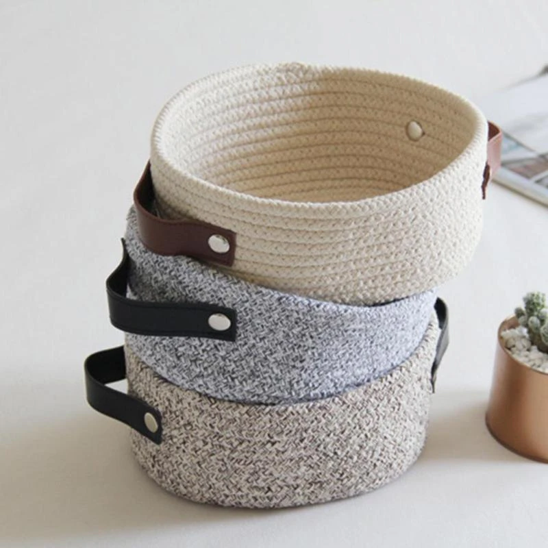 Handwoven Knit Storage Basket