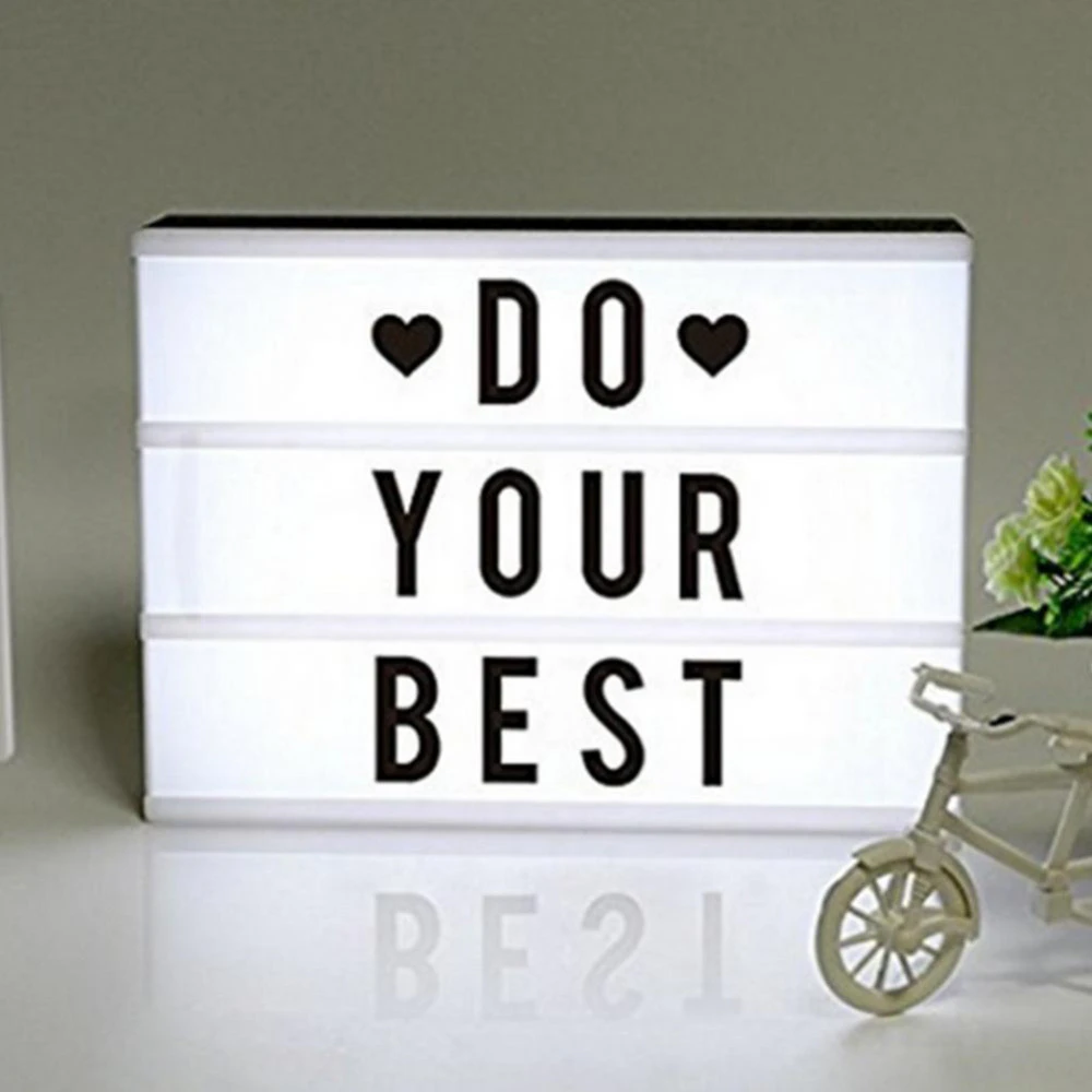 Light Box With Letters