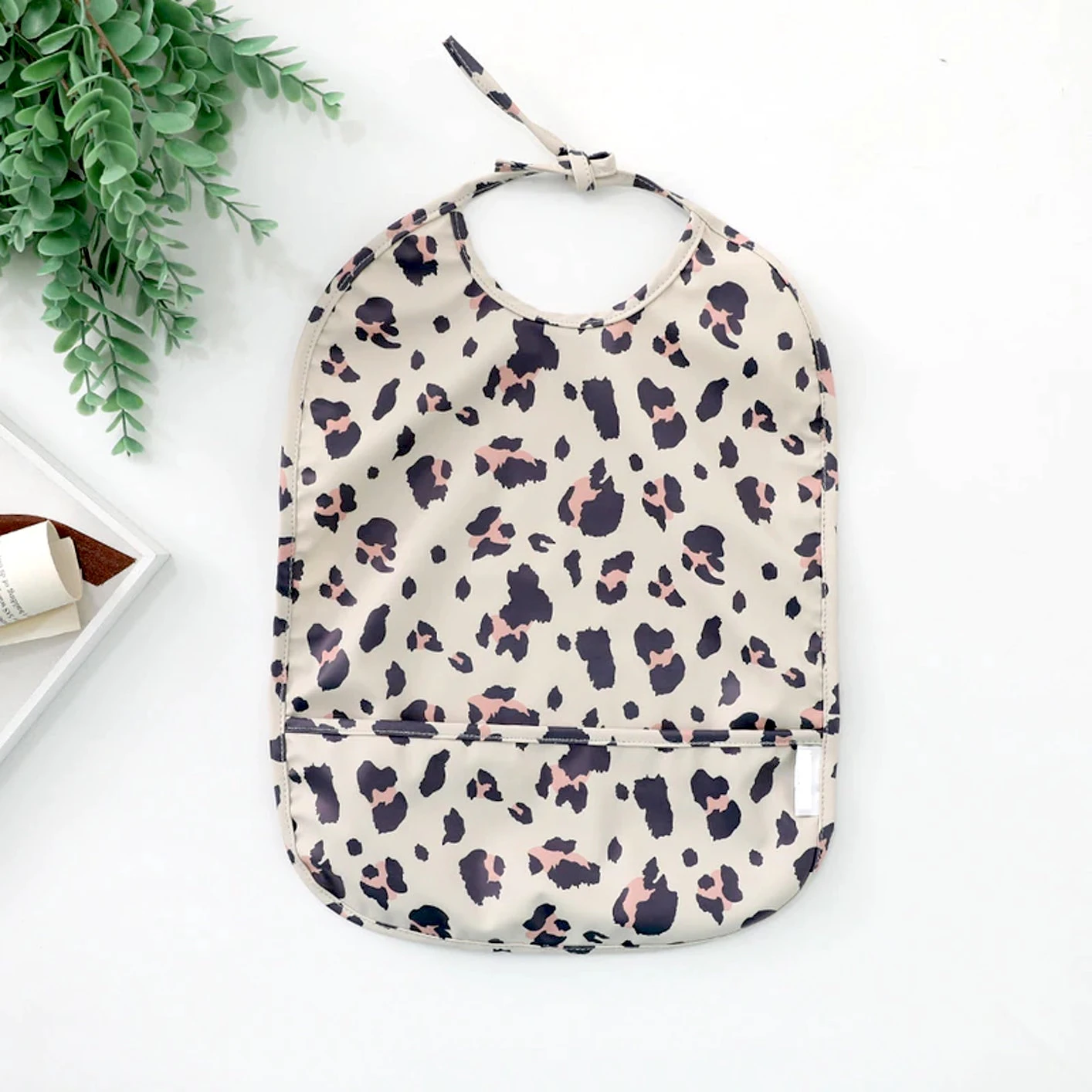 Animal Print Waterproof Bib