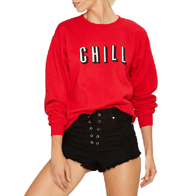 Netflix Chill Print Long Sleeve Tee