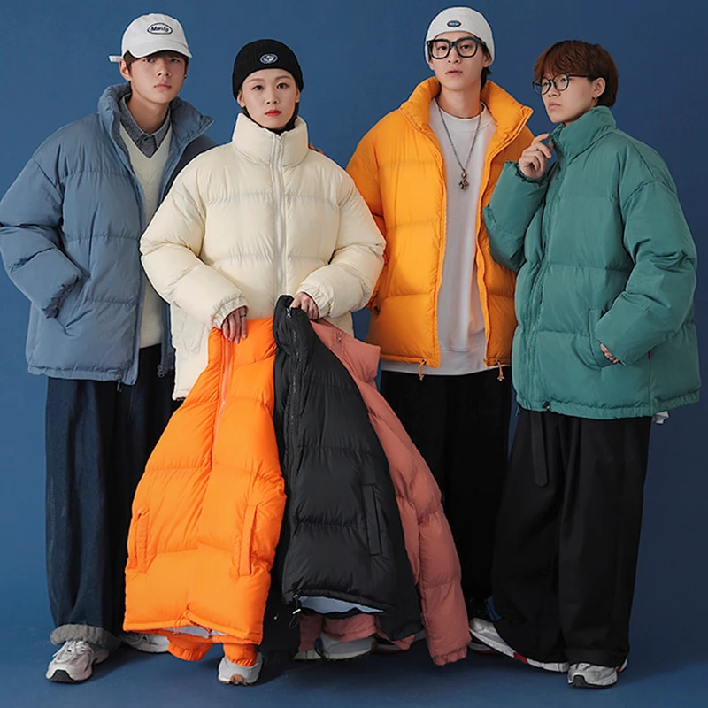 Oversize Block Color Puffer Jacket