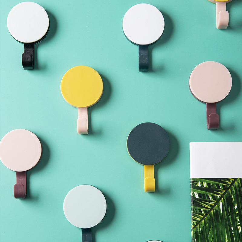 Colorful Wall-mounted hooks