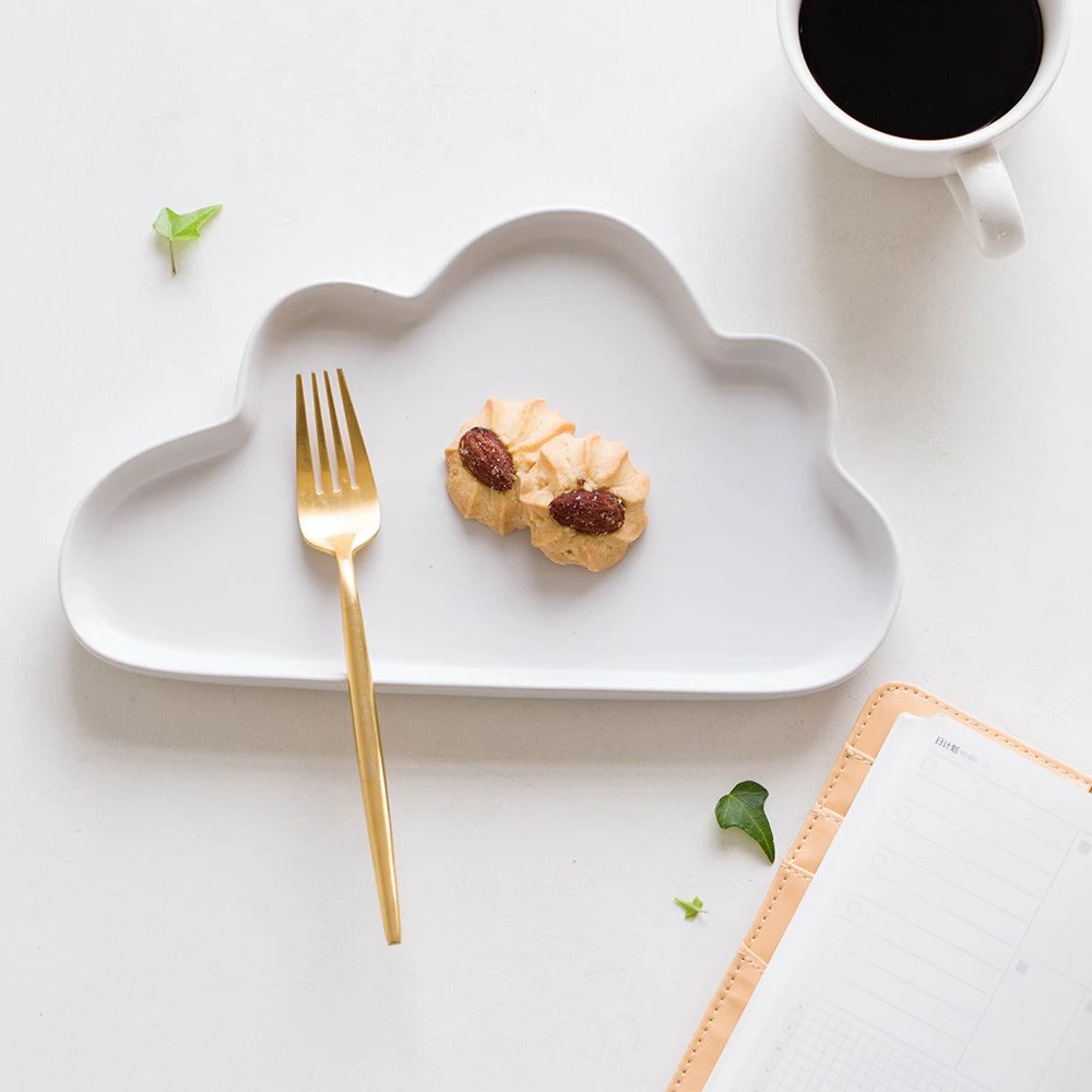 Ceramic Cloud Serving Plates