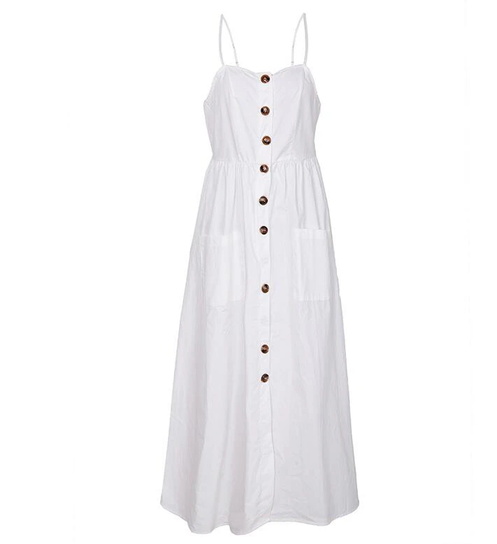 White Summer Vintage Dress