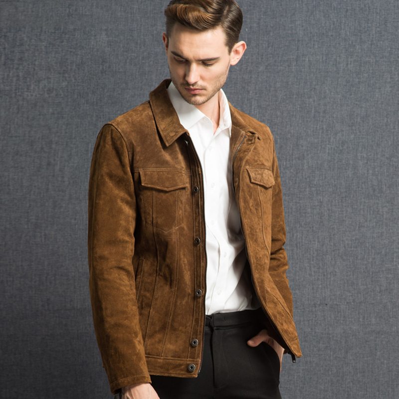 Leather Suede Mens Jacket