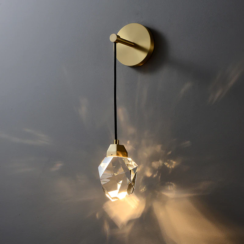 LED Crystal Prism Pendant Light