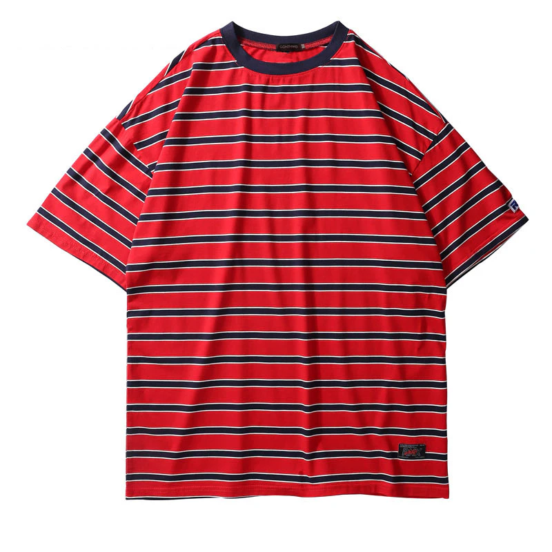 Vintage Red Stripe Tee
