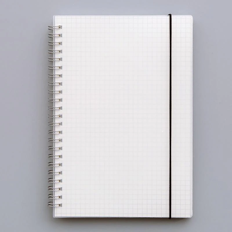 Spiral Bound Clear Gridded Notebook