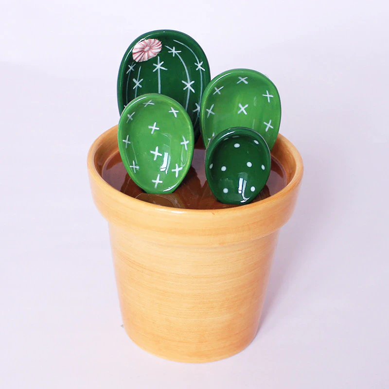 Ceramic Cactus Measuring Spoon