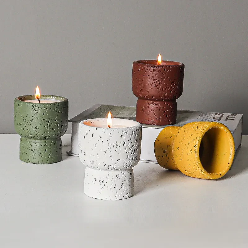 Cement Candle Holder