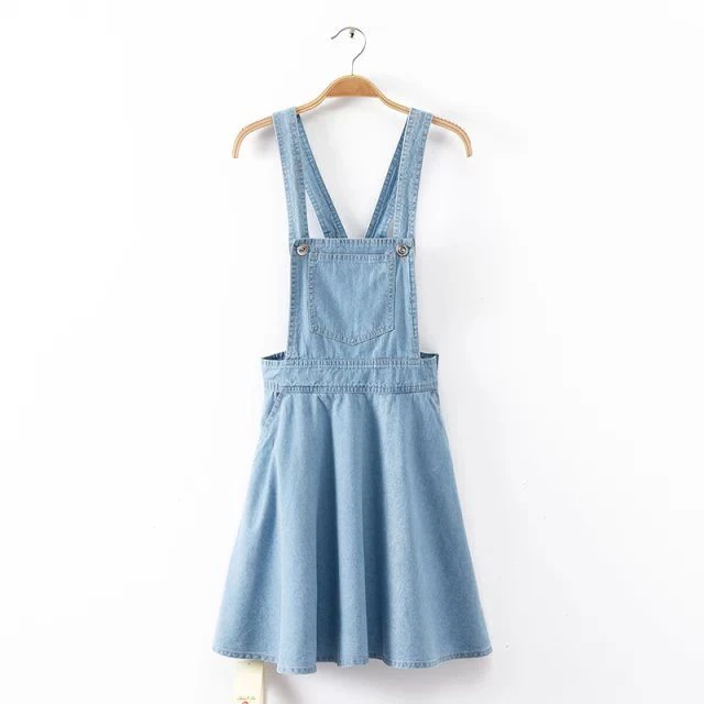 Denim Overalls Dress