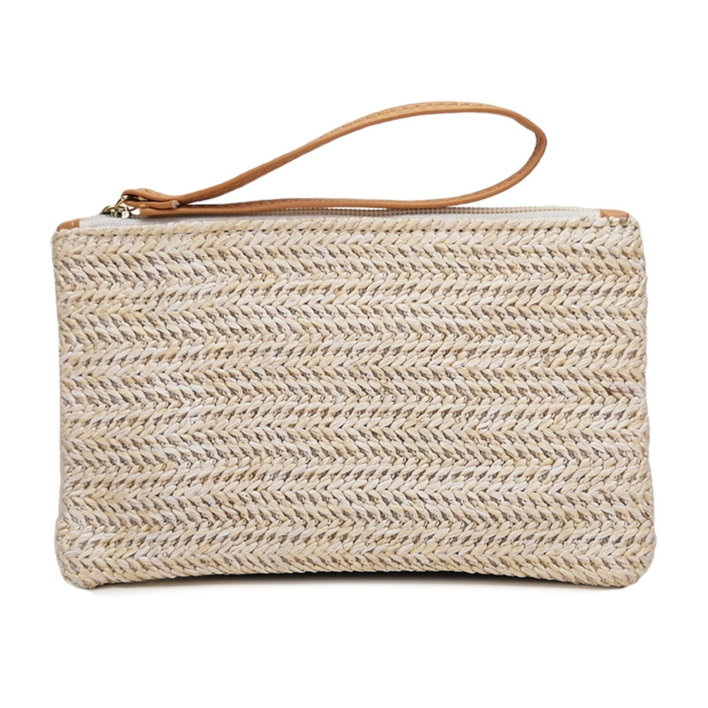 Straw Clutch Wallet