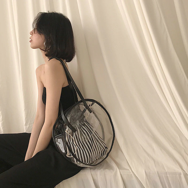 Transparent Large Round Bag