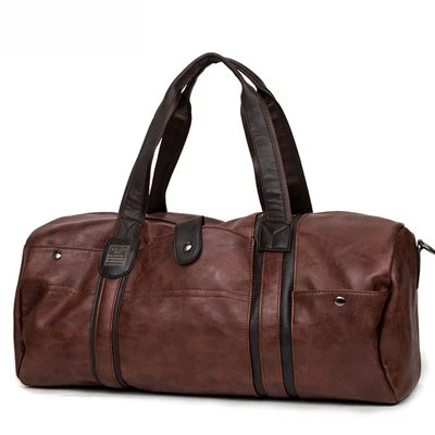 Large Capacity Leather Barrel Bag