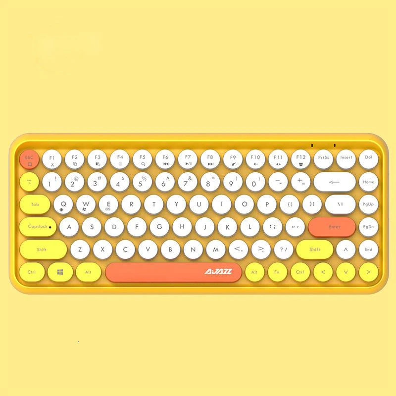 Retro Round Cap Bluetooth Keyboard