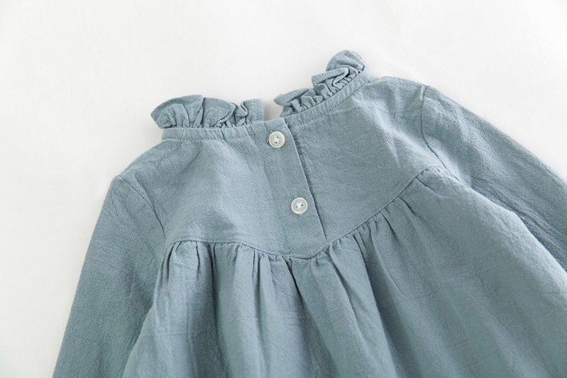 Linen Ruffle Dress